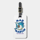 Mad Marlin Bagagelabel (Voorkant verticaal)