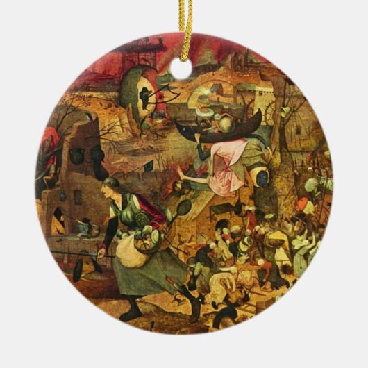 Mad Meg door Hieronymus Bosch Keramisch Ornament (Voorkant)