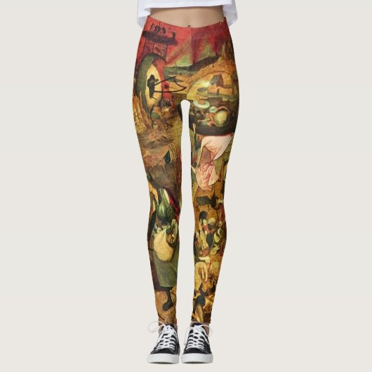 Mad Meg door Hieronymus Bosch Leggings (Voorkant)