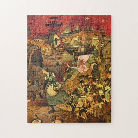 Mad Meg door Hieronymus Bosch Legpuzzel (Verticaal)
