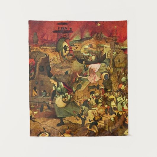 Mad Meg door Hieronymus Bosch Wandkleed (Voorkant)