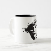Mad Merkel Tweekleurige Koffiemok (Voorkant links)