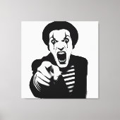Mad Mime Canvas Afdruk (Voorkant)