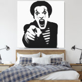 Mad Mime Canvas Afdruk (Insitu (Slaapkamer))
