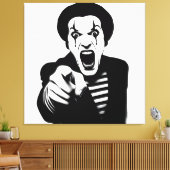 Mad Mime Canvas Afdruk (Insitu (Woonkamer))