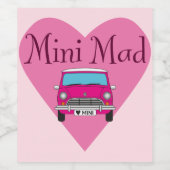 Mad Mini Liefhebbers Wijn Etiket (Enkel label)
