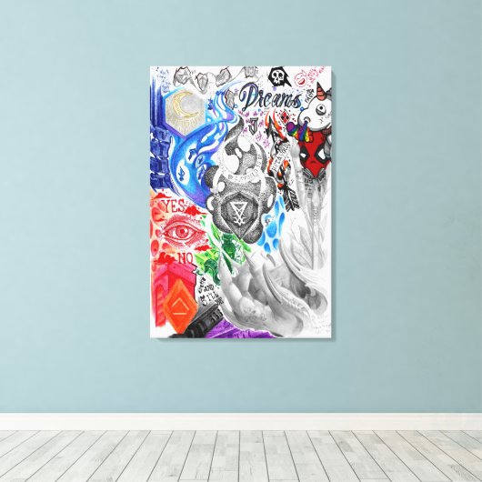 Mad Mix Vol.2 Canvas Afdruk (Insitu (Houten vloer))