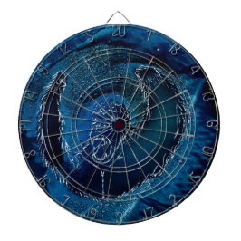 Mad Monkey in blauw Dartbord