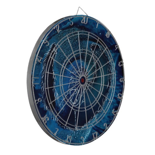 Mad Monkey in blauw Dartbord (Voorkant Links)