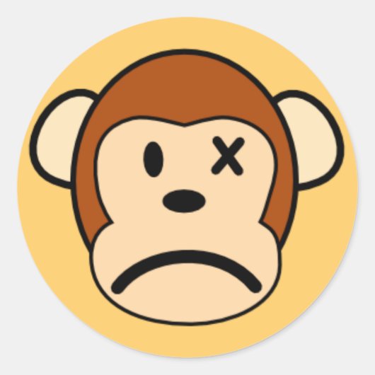 Mad Monkey Sticker (Voorkant)