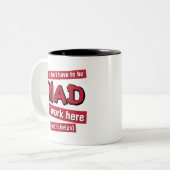 Mad op het werk mok (Voorkant links)