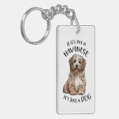 Mad over Havanese Sleutelhanger (Voorkant Links)