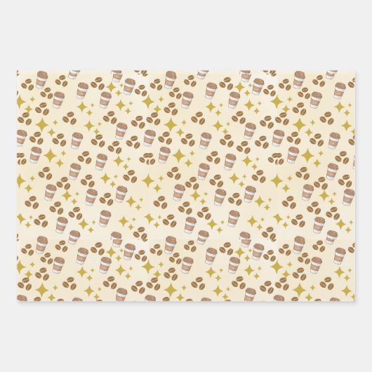 Mad over koffie inpakpapier vel (Voorkant)