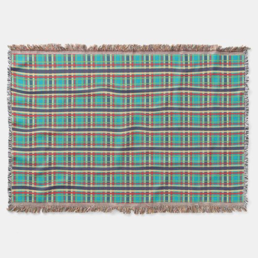 Mad over Pset ~ Camp Blanket Turquoise Deken (Voorkant)