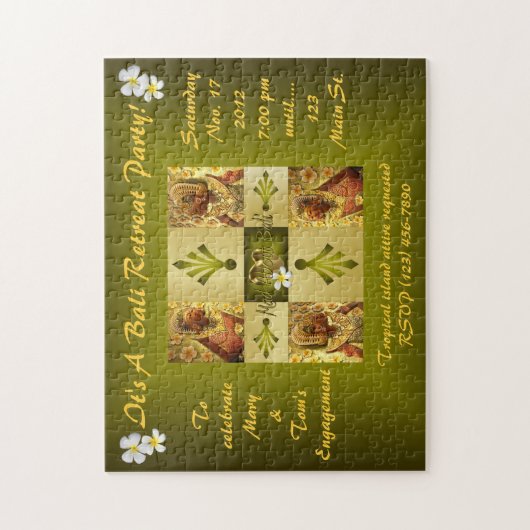 Mad over uitnodiging op Bali Legpuzzel (Verticaal)