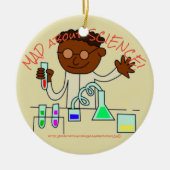 "MAD OVER WETENSCHAP!" KERAMISCH ORNAMENT (Voorkant)