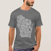 Mad Over Wisconsin (Grijs) T-shirt (Voorkant)