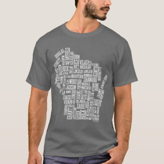 Mad Over Wisconsin (Grijs) T-shirt