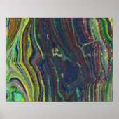 Mad Passion 1 Wild Stripes Abstract Poster Print (Voorkant)