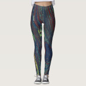Mad Passion 1 Wild Stripes Abstracte Leggings (Voorkant)