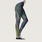 Mad Passion 1 Wild Stripes Abstracte Leggings (Rechts)