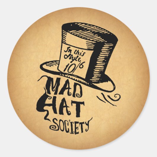 Mad Pet Society Ronde Sticker (Voorkant)