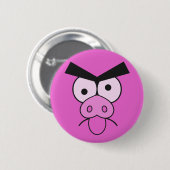 Mad Pig-knoppen Ronde Button 5,7 Cm (Voorkant /achterkant)
