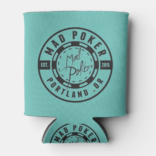 MAD Poker Bullet Logo Koozie (Voorkant)