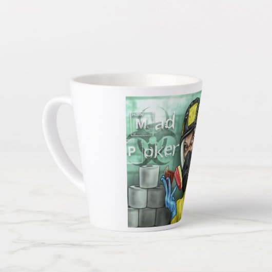MAD Poker Covid Latte Mok (Linkerhoek)