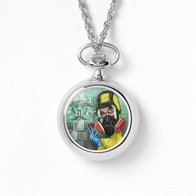 MAD Poker Covid Pazzo Logo horloge (Voorkant)