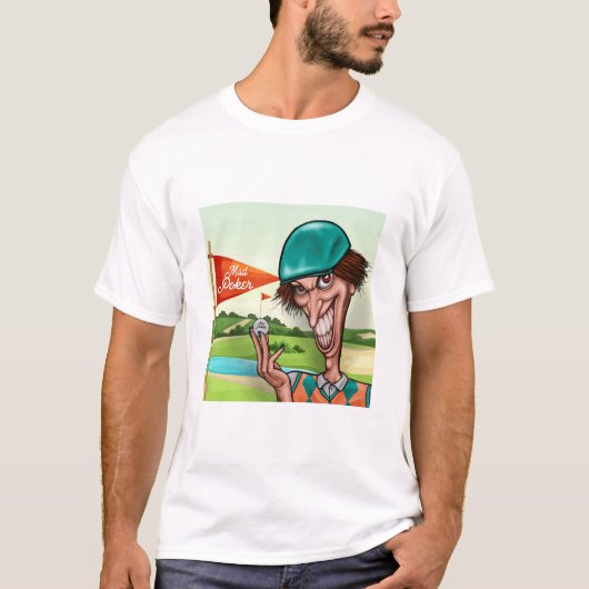 MAD Poker Golf Pazzo Mannen T-shirt (Voorkant)
