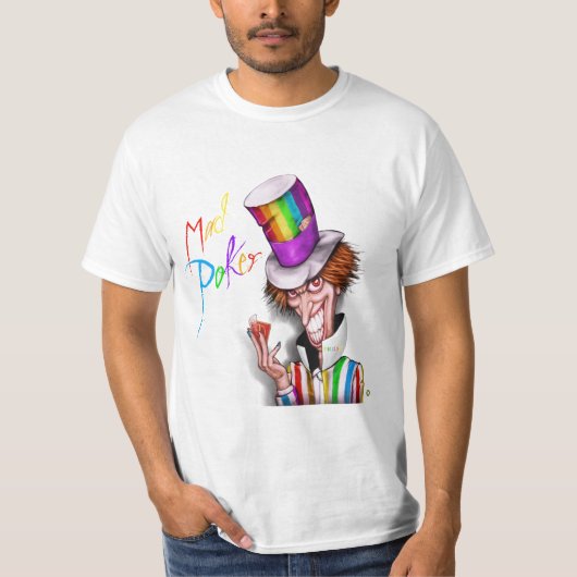 MAD Poker Pride Pazzo Mannen T-shirt (Voorkant)