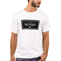 MAD Poker Zwarte Nummerplaat Shirt