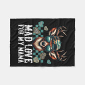 Mad Retro Love For My Mama Camo Deer Hunting Valen Fleece Deken (Voorkant (Horizontaal))