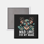 Mad Retro Love For My Mama Camo Deer Hunting Valen Magneet (Voorkant / Achterkant)