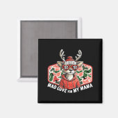Mad Retro Love For My Mama Camo Deer Hunting Valen Magneet (Voorkant / Achterkant)