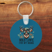 Mad Retro Love For My Mama Camo Deer Hunting Valen Sleutelhanger (Voorkant)