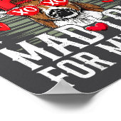 Mad Retro Love For My Mama Deer Hunting Boys Valen Poster (Hoek)