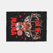 Mad Retro Love For My Mama Deer Hunting Happy Vale Fleece Deken (Voorkant (Horizontaal))