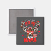 Mad Retro Love For My Mama Deer Hunting Happy Vale Magneet (Voorkant / Achterkant)