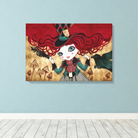 Mad Riddle Wrapped Canvas (Insitu (Houten vloer))