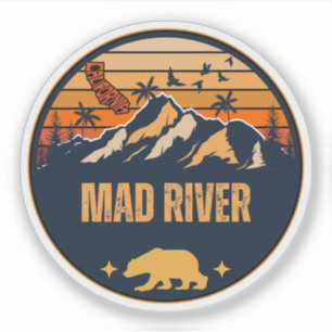 Mad River, Californië Sticker