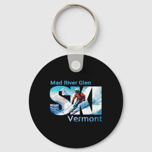 Mad River Glen Cool Skivakantie Ski Outdoor Ski Sleutelhanger