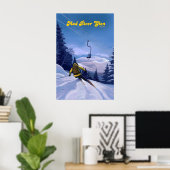Mad River Glen Vermont Skigebied Reisposter Poster (Thuiskantoor)