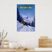 Mad River Glen Vermont Skigebied Reisposter Poster (Keuken)