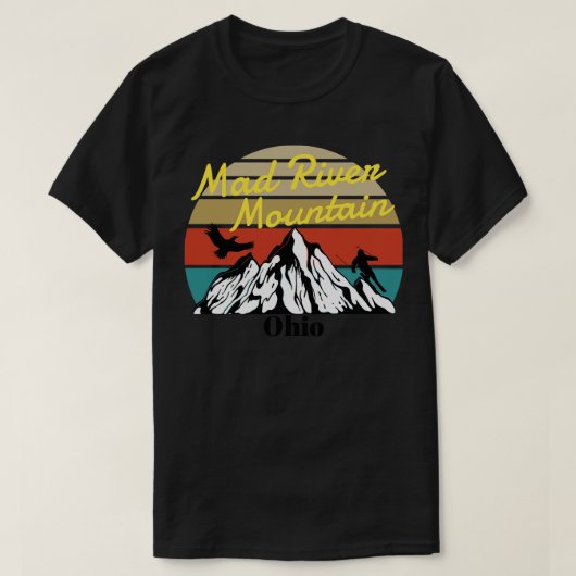 Mad River Mountain ski Ohio T-shirt (Design voorkant)