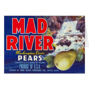 Mad River Pars -  etiket op fruitkratten