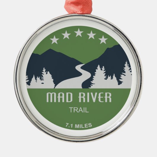 Mad River Trail Dayton Ohio Metalen Ornament (Voorkant)