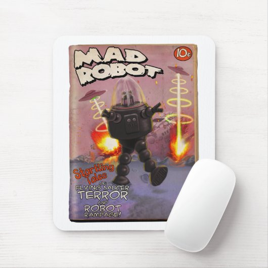 Mad Robot Pulp Hoesje Mousepad Muismat (Met muis)