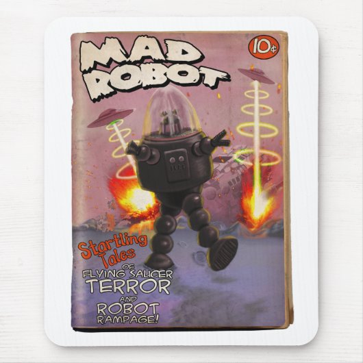 Mad Robot Pulp Hoesje Mousepad Muismat (Voorkant)